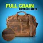 KomalC-16-Inch-Leather-briefcases-Laptop-Messenger-Bags-for-Men-and-Women-Best-Office-School-College-Satchel-Bag-0-1