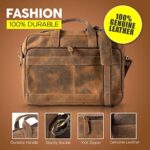 KomalC-16-Inch-Leather-briefcases-Laptop-Messenger-Bags-for-Men-and-Women-Best-Office-School-College-Satchel-Bag-0-3