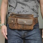Leaokuu-Mens-Genuine-Leather-Hip-Bum-Fanny-Belt-Waist-Pack-Bag-Phone-Pouch-Brown-Travel-Sling-Bag-9802-Brown-0-0