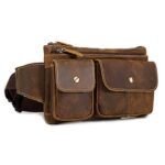 Leaokuu-Mens-Genuine-Leather-Hip-Bum-Fanny-Belt-Waist-Pack-Bag-Phone-Pouch-Brown-Travel-Sling-Bag-9802-Brown-0