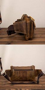 Leaokuu-Mens-Genuine-Leather-Hip-Bum-Fanny-Belt-Waist-Pack-Bag-Phone-Pouch-Brown-Travel-Sling-Bag-9802-Brown-0-3